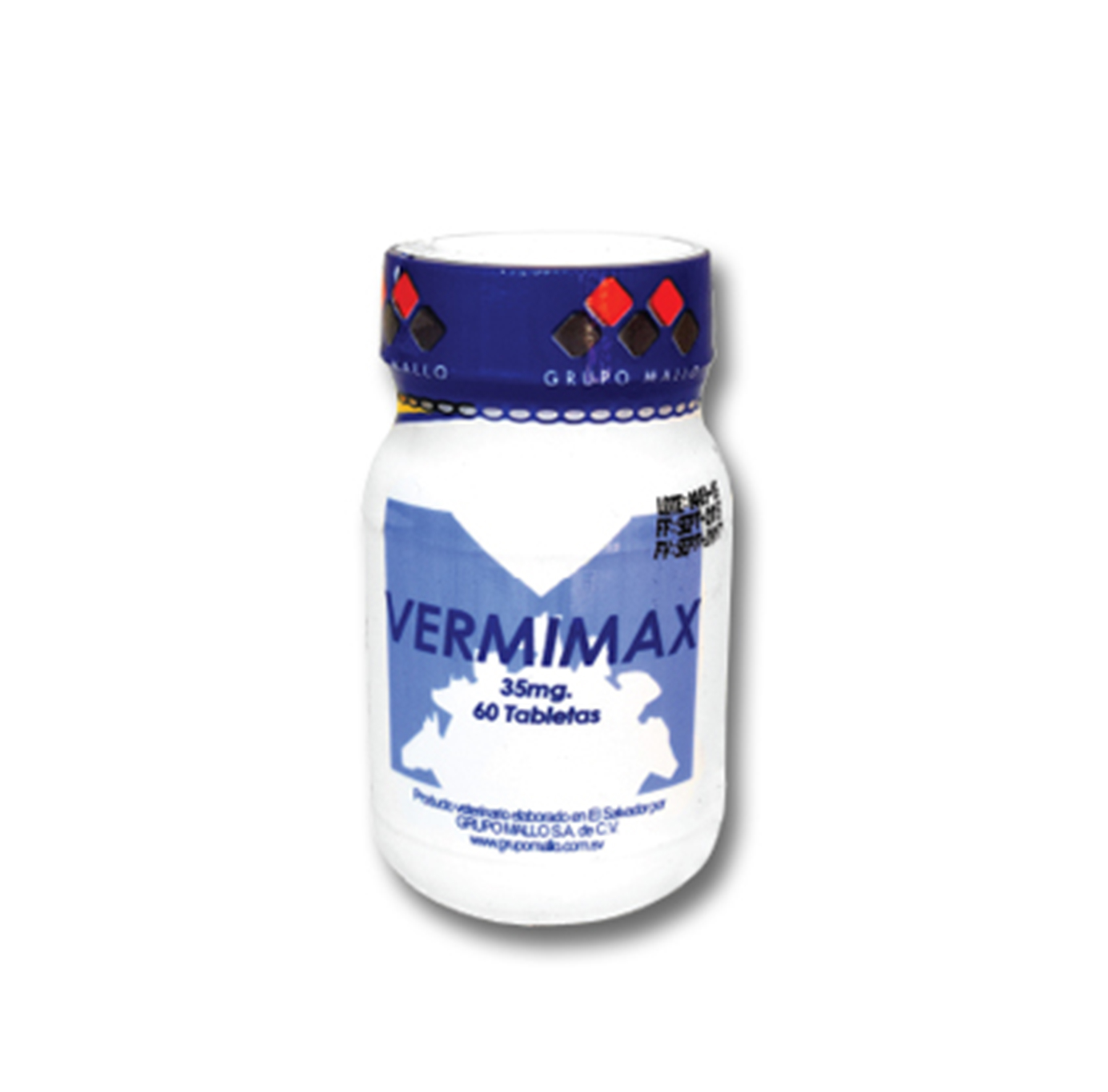 VERMIMAX Pirantel Desparasitante interno para perros y gatos.